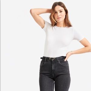 Everlane Pima micro rib crew tee